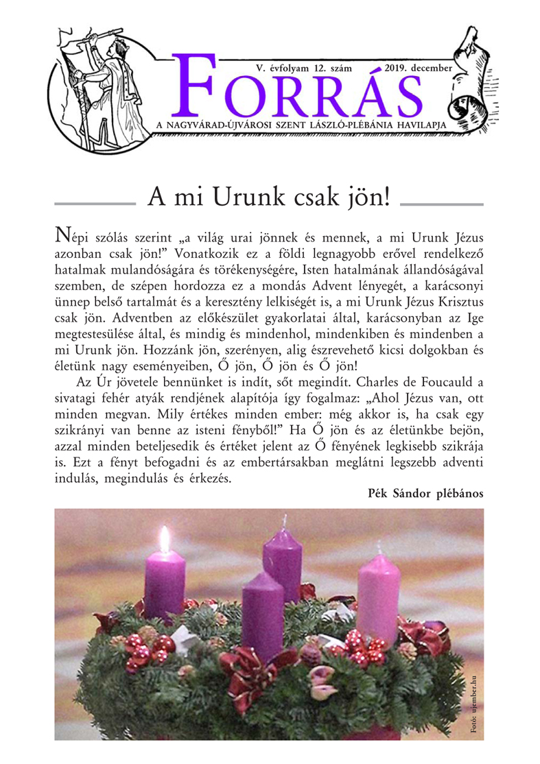 Forrás 2019 december