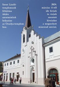 Első szentmisénk az Orsolya templomban Első szentmisénk az Orsolya templomban