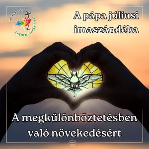 A pápa júliusi imaszándéka: A megkülönböztetésben való növekedésért A pápa júliusi imaszándéka: A megkülönböztetésben való növekedésért