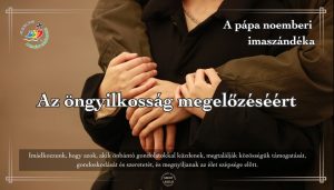 A pápa novemberi imaszándéka: Az öngyilkosság megelőzéséért A pápa novemberi imaszándéka: Az öngyilkosság megelőzéséért